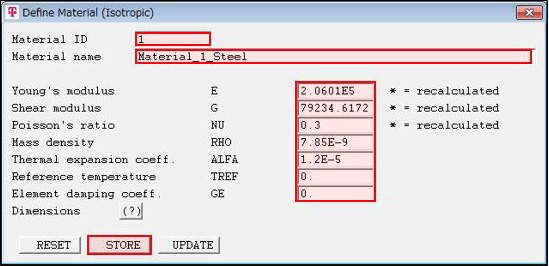 Define Material (Isotropic)